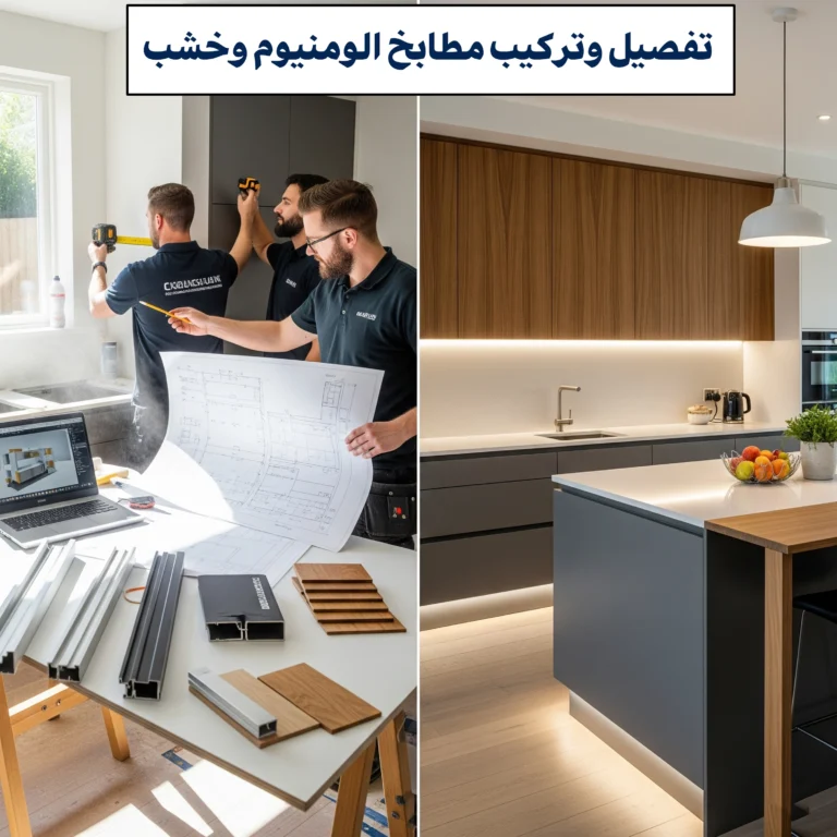 تفصيل مطابخ الألمنيوم والخشب في جدة